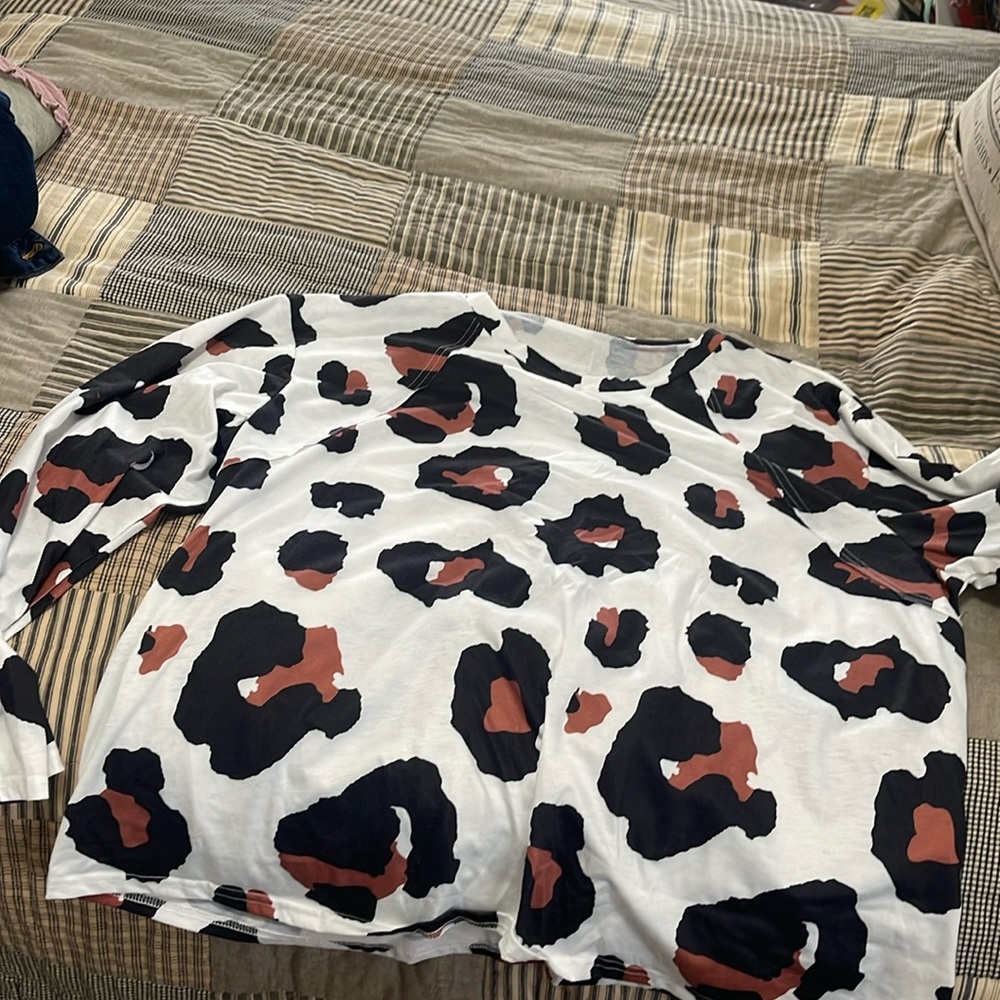 Set of 2 Temu leopard shirts